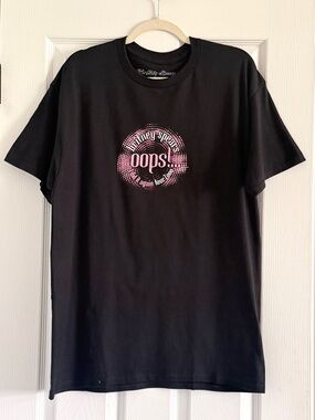 Britney Spears "Oops!…I Did It Again" Black Graphic Tee Large
